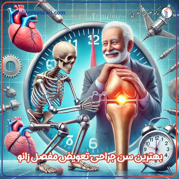 سن تعویض مفصل زانو ه دکتر عسکری 